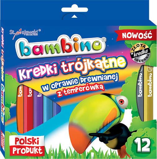 BAMBINO KREDKI TRÓJKĄTNE 12 JUMBO