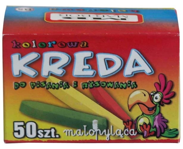 KREDA SZKOLNA KOLOROWA 50szt B6