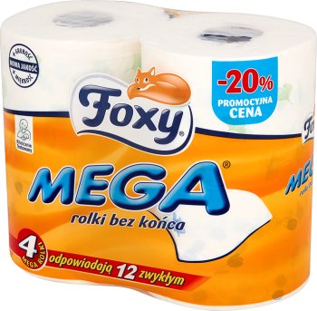 PAPIER TOALETOWY FOXY MEGA 4SZT 2W