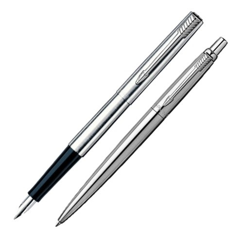 PARKER JOTTER DŁUGOPIS + PIÓRO WIECZNE STALOWY CT